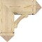 Ekena Millwork Legacy Arts and Crafts Rough Sawn Bracket w/ Offset Brace, Douglas Fir, 8"W x 18"D x 18"H BKT0806X18X18LEC03RDF - alternate 4